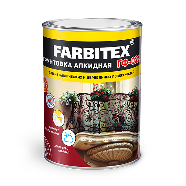 "FARBITEX" Грунт ГФ-021 красно-коричневый 6кг