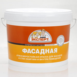 "ЭКСПЕРТ" Краска фасадная супербелая 7кг