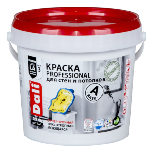 "DALI" Краска для ст. и потолков (PROFESSIONAL) 0,9л база А