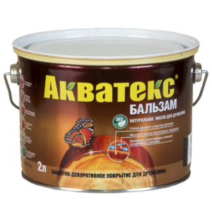 Акватекс-бальзам махагон 2л (натуральное масло для древесины)