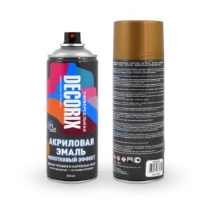 Аэр эмаль молотковый эффект DECORIX, 520, золото /0104-03 DX