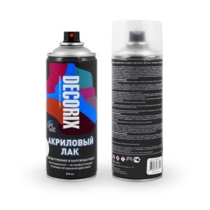 Аэрозольный лак DECORIX, 520, б/ц глянец /0107-32 DX