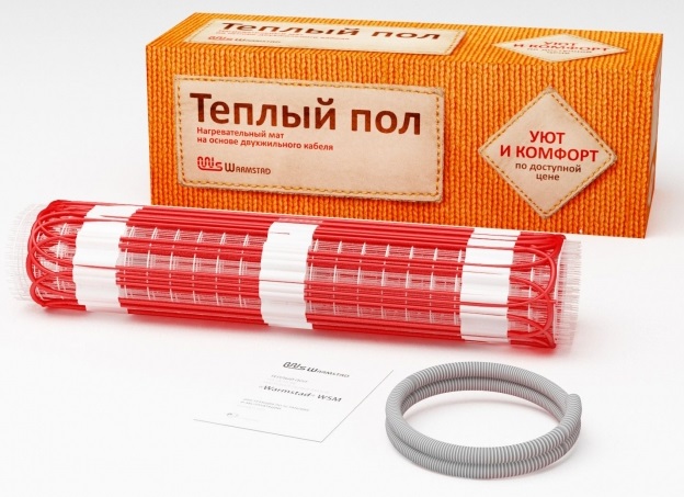 Комплект Теплый пол мат двужил. 300Вт 2кв.м. Warmstad