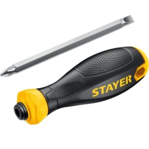 STAYER Hercules-Mini 2-in-1 80мм переставная отвертка PH2/SL6